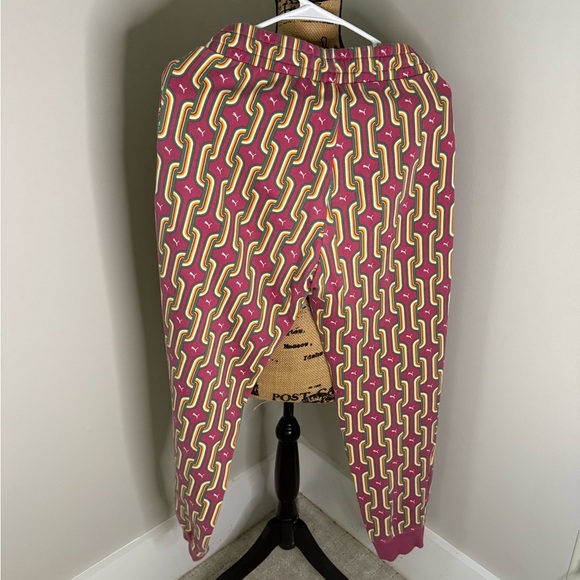 Puma Pink and Yellow Patterned Women's Joggers - Picture 5 of 8